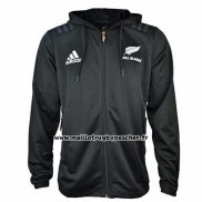Veste A Capuche Nouvelle-zelande All Blacks Rugby 2018-2019 Noir