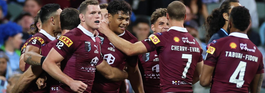 maillot rugby Queensland Maroons